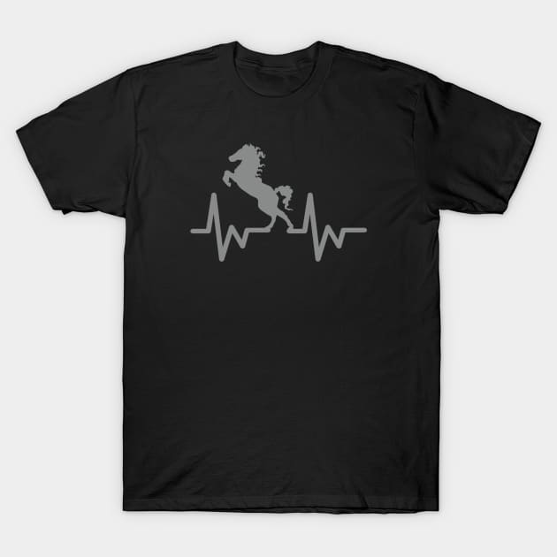 horse heartbeat T-Shirt by power horse